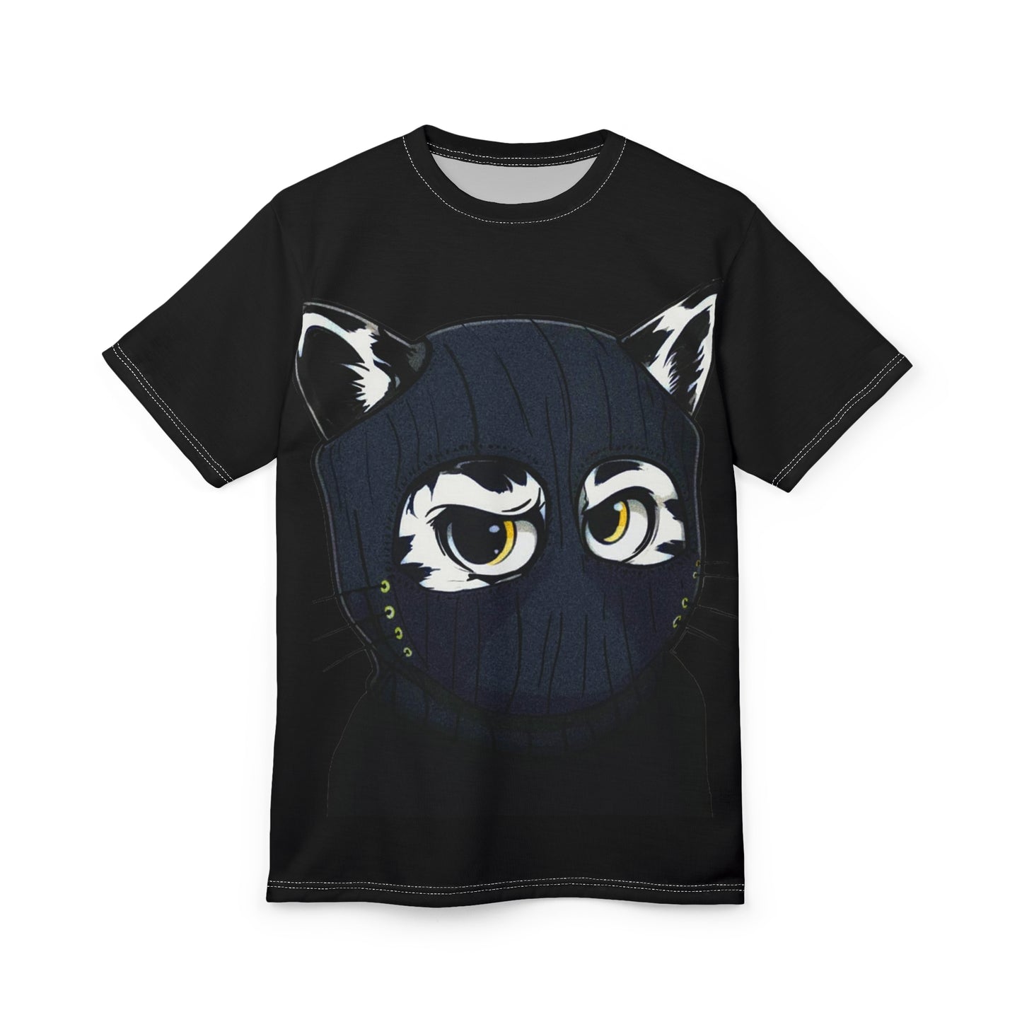 Yellow eye'd Skitten Graphic Tee - Creator Design | Unisex Cut & Sew T-Shirt