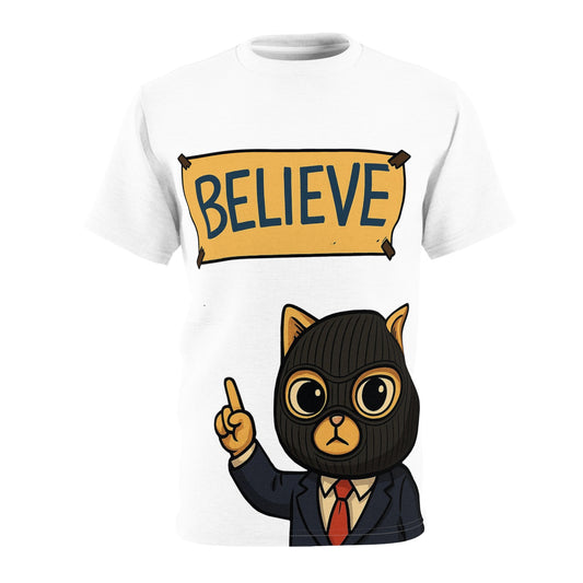 Coach Skitten Graphic Tee - Creator Design | Unisex Cut & Sew T-Shirt, White